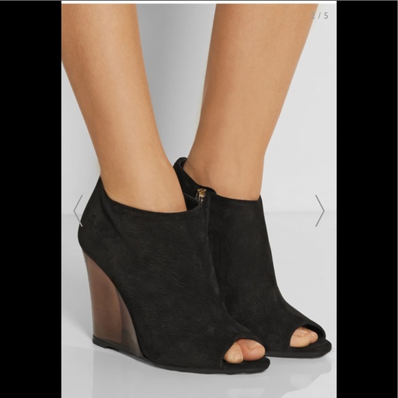 Burberry black suede wedges (never worn) - Picture 7 of 8